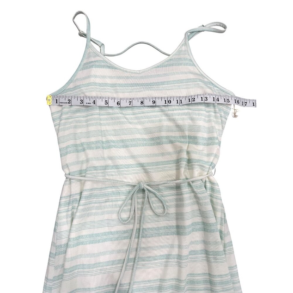 Carve Designs Vikki Tank Dress Soft Maxi Cloud Aqua Stripe Women Size S NEW - Picture 6 of 8